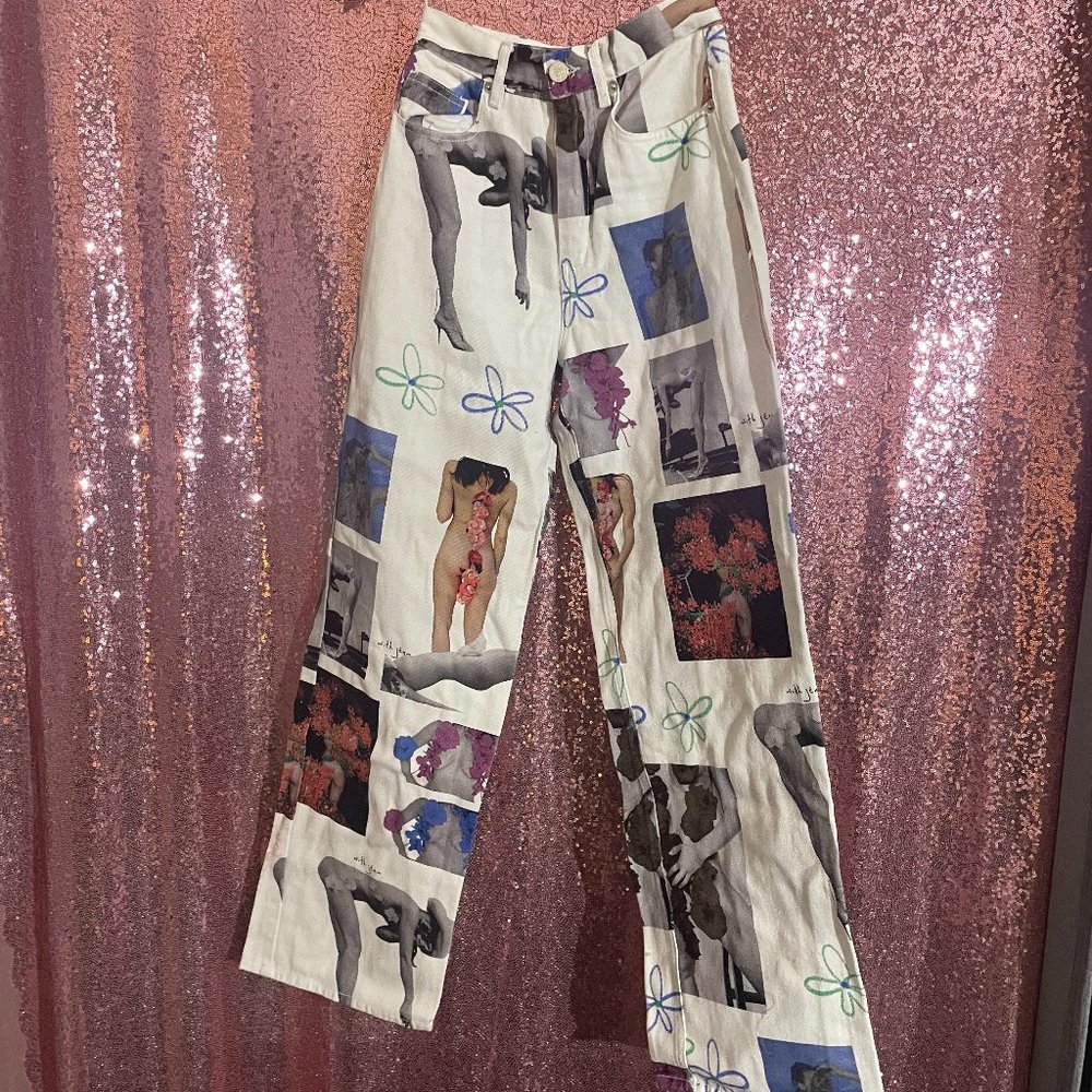 With Jean Collage Jeans